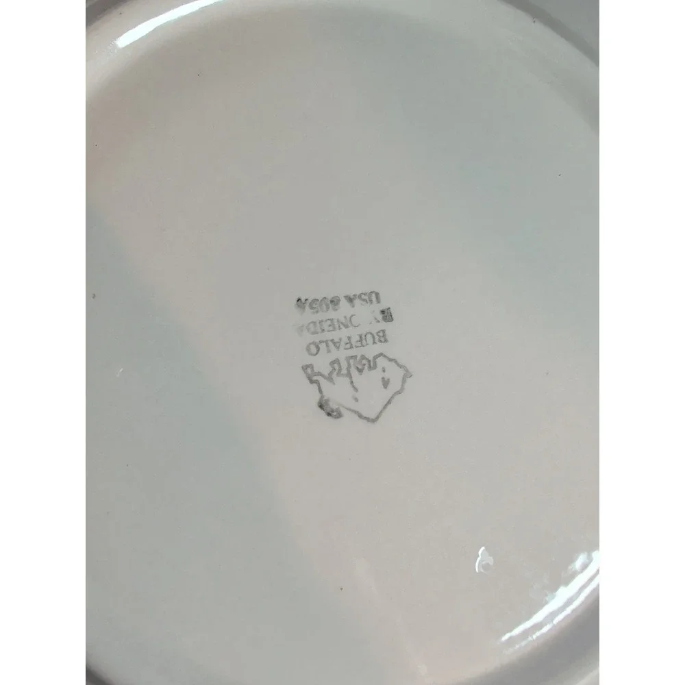 Oneida Buffalo‎ China Cream White Restaurant Ware Side Plates 9.5 inch EUC